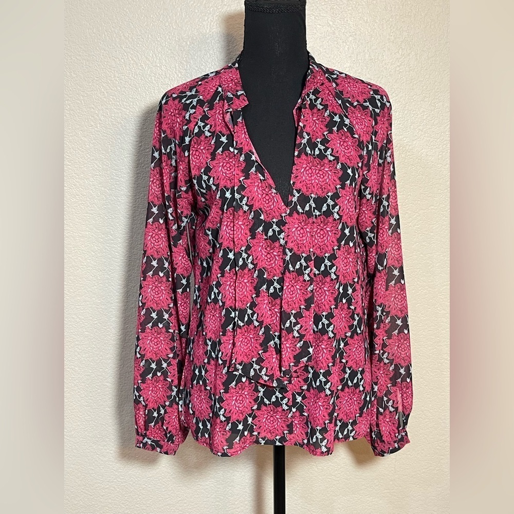 For Love And Lemons Pink Floral Blouse
